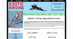 Desktop Screenshot of exoticbirding.com